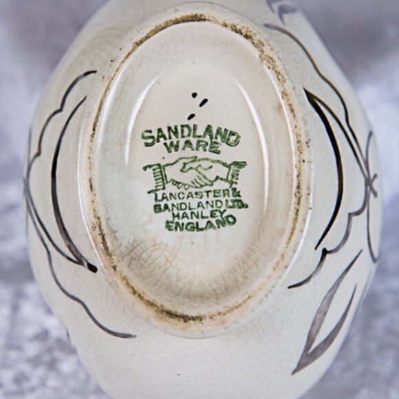 VINTAGE Sandland Ware Creamer and Sugar Bowl 1949 Mini Set CUTE SWEET CH… - Picture 4 of 9